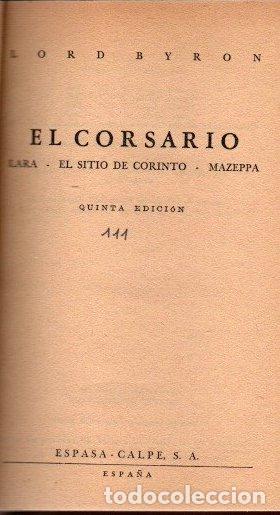 Libros: El Corsario - Byron, Lord - Foto 1