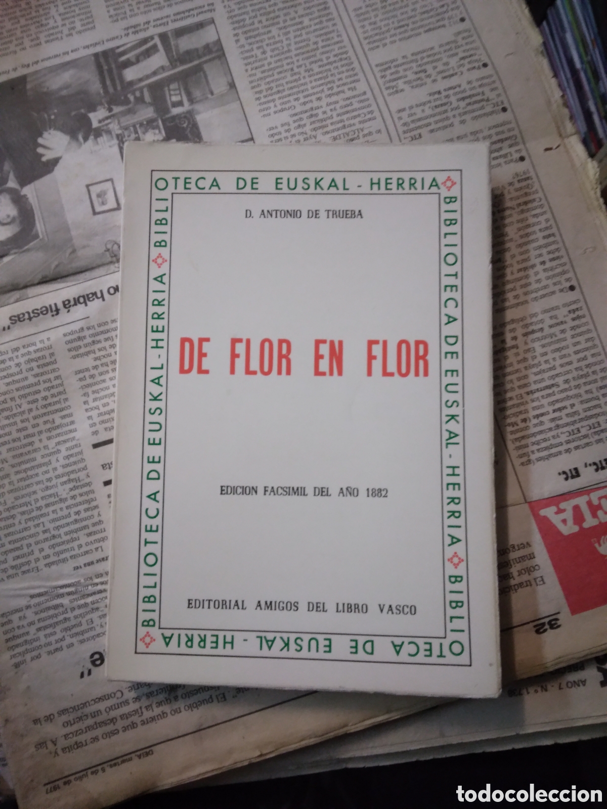 Libros: Antonio Trueba, De flor en flor, Editorial amigos del libro vascol. - Foto 1