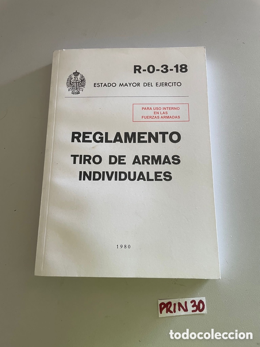 Libros: Reglamento de tiro de armas individuales - Foto 1