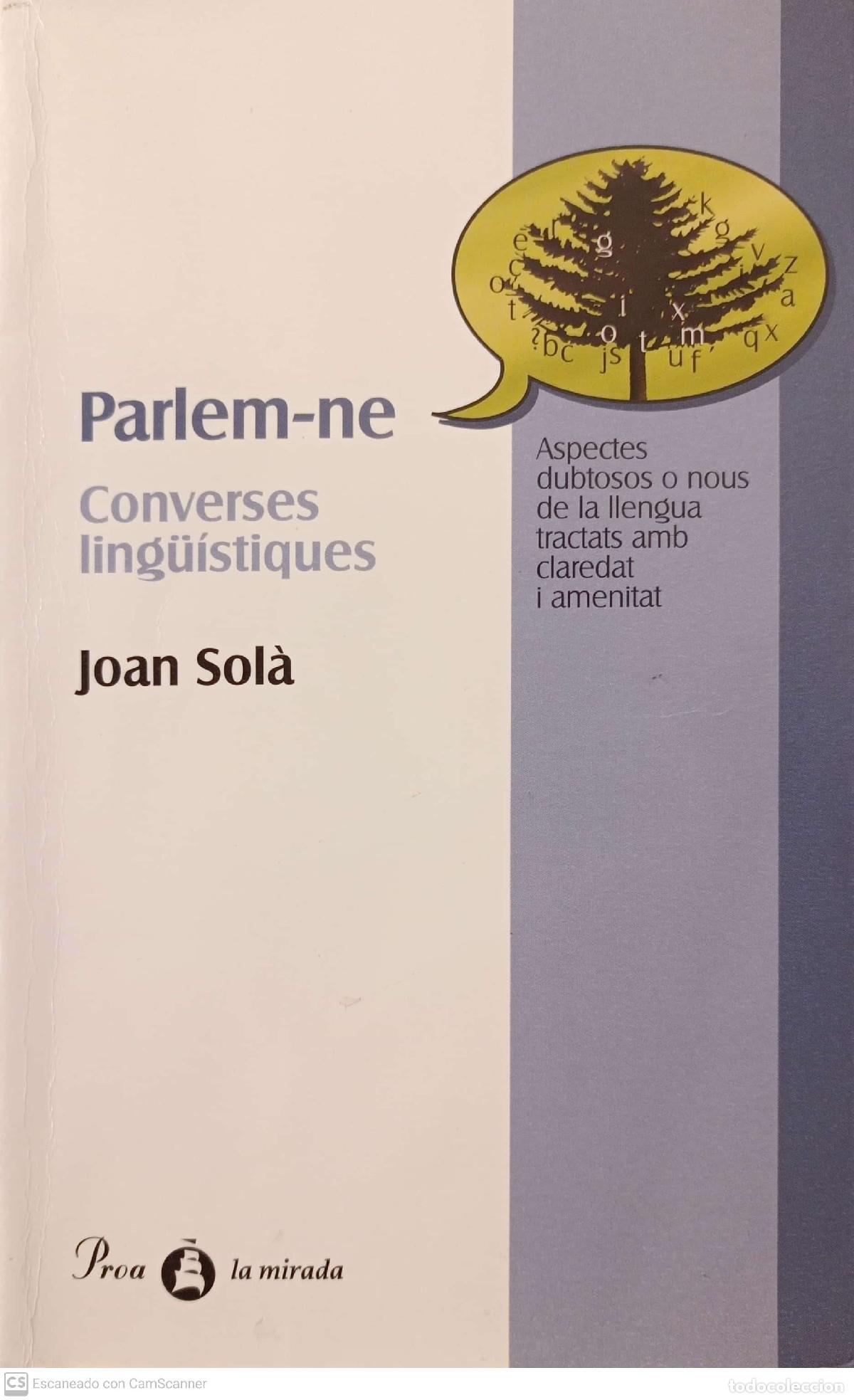 Libros: Parlem-ne. Converses ling&uuml;&iacute;stiques - Joan Sol&agrave; - Foto 1