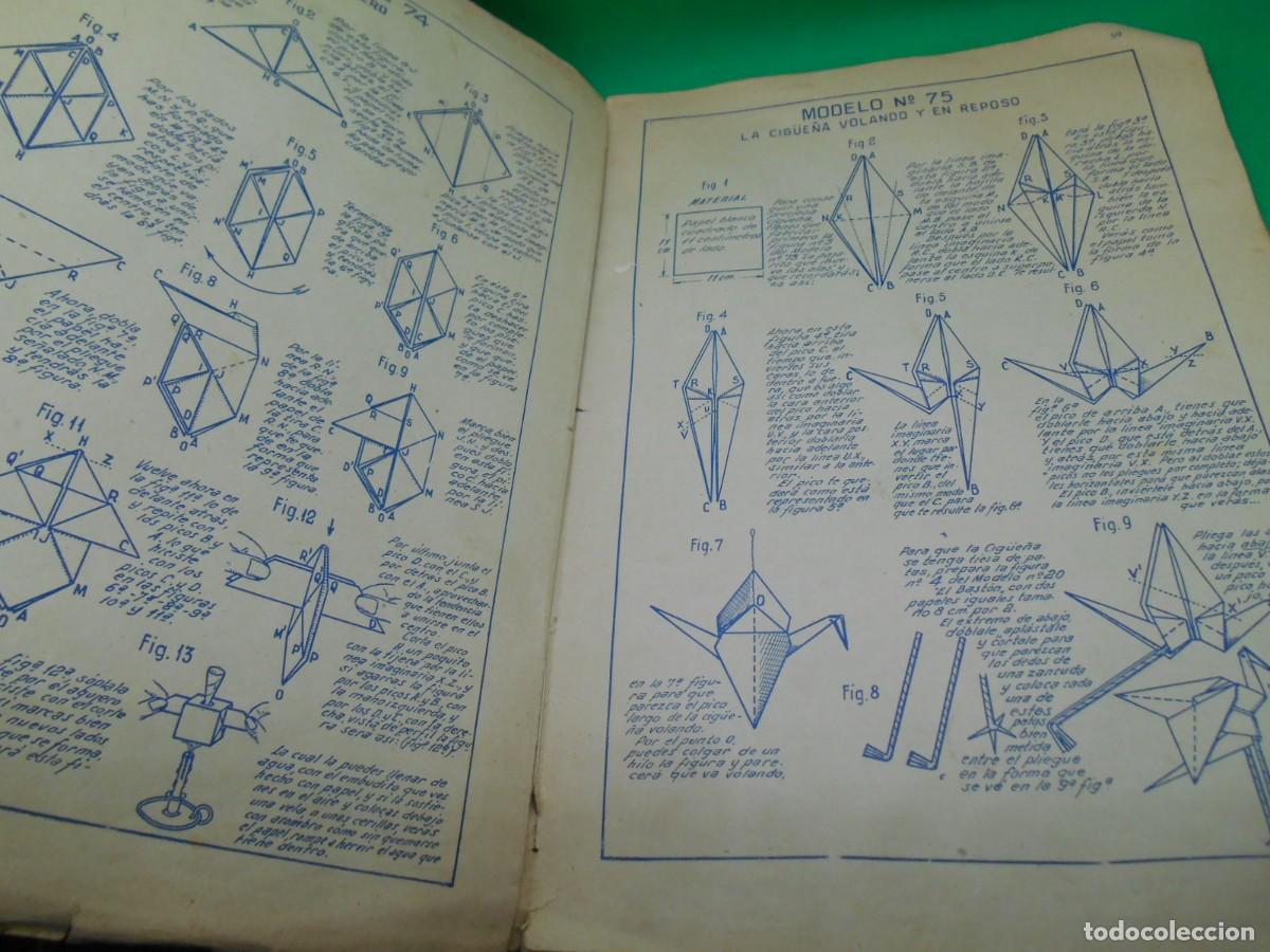 Libros: LIBRO PAPIROFLEXIA. EL MUNDO DE PAPEL 1939. EDICIONES INFANCIA. - Foto 8