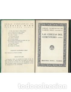 Libros: LAS CEREZAS DEL CEMENTERIO - Mir&oacute;,Gabriel - Foto 1