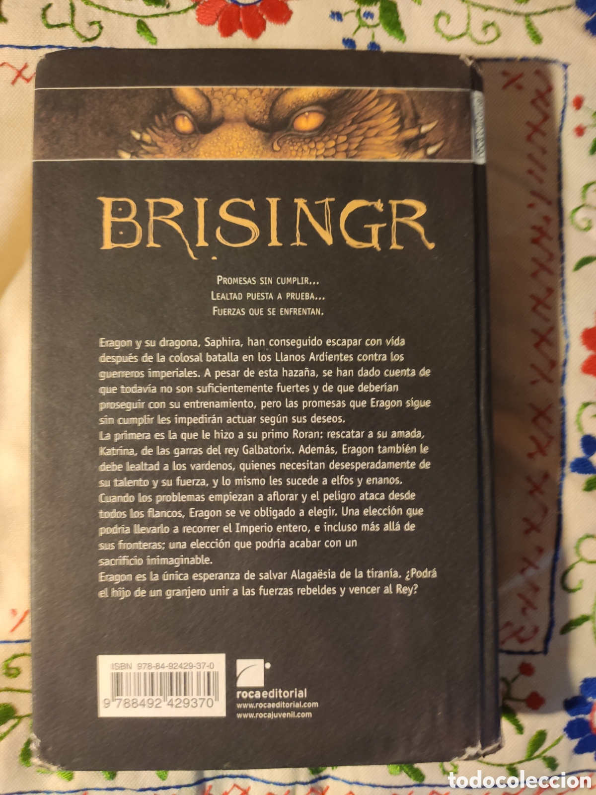 Libros: BRISINGR. CHRISTOPHER PAOLINI. ROCA EDITORIAL. - Foto 3