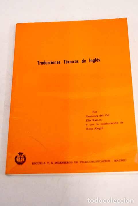 Libros: Traducciones t&eacute;cnicas de ingl&eacute;s.- Val, Ver&oacute;nica del - Foto 1