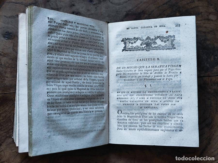 books: ADMIRABLE Y PRODIGIOSA VIDA DE LA SERAFICA Y ESCLARECIDAVIRGEN SANTA CATALINA DE SENA, de la Tercera