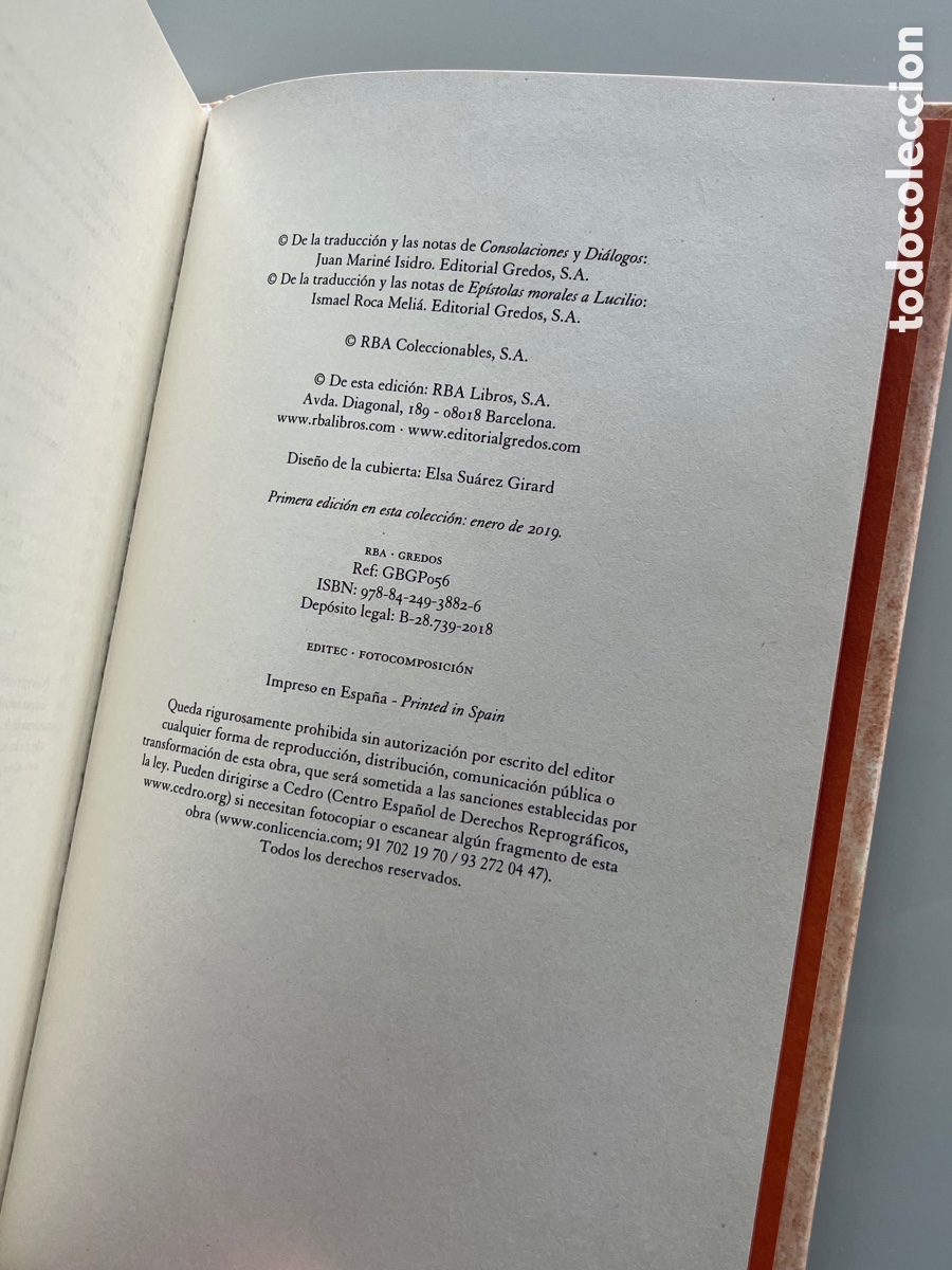 Libros: S&eacute;neca - Consolaciones - Di&aacute;logos - Ep&iacute;stolas morales a Lucilio - Foto 5