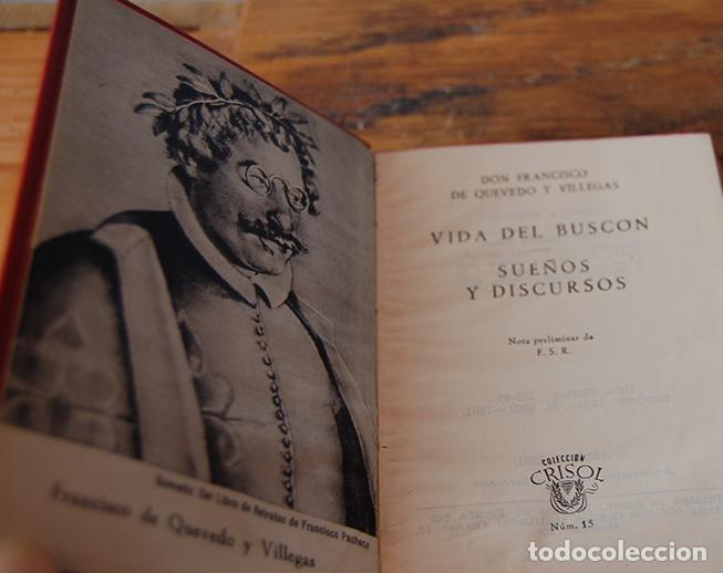 Libros: VIDA DEL BUSC&Oacute;N/ SUE&Ntilde;OS Y DISCURSOS - FRAMNCISCO DE QUEVEDO Y VILLEGAS - Foto 3