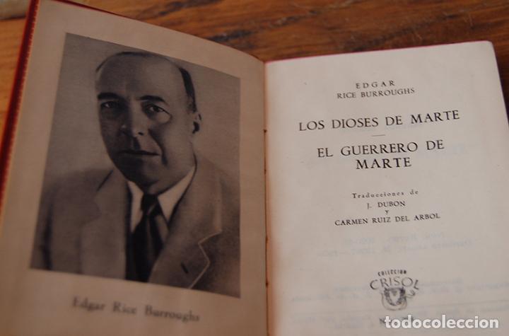 Libros: LOS DIOSES DE MARTE/ EL GUERRERO DE MARTE - EDGAR RICE BURROUGHS - Foto 2