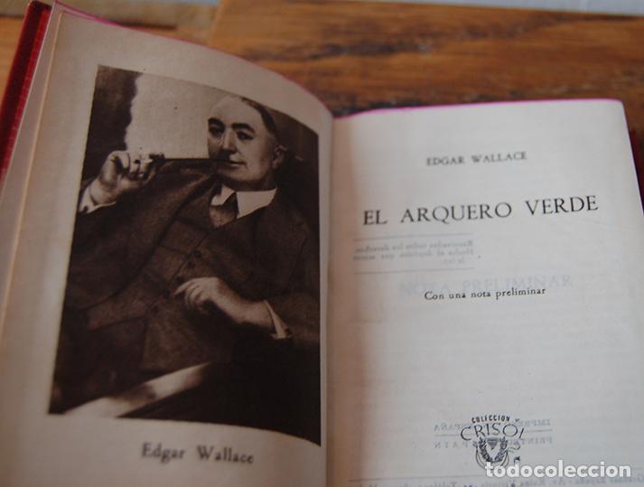 Libros: EL ARQUERO VERDE - EDGAR WALLACE - Foto 2