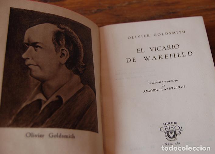 Libros: EL VICARIO DE WAKEFIELD - OLIVIER GOLDSMITH - Foto 2