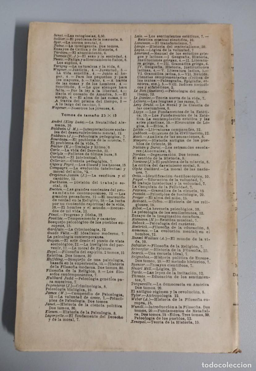 Libros: La l&oacute;gica de los sentimientos. - RIBOT, TH: - Foto 2