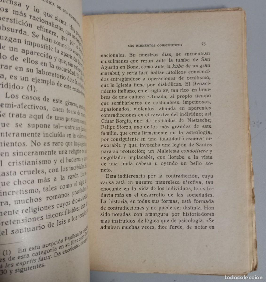 Libros: La l&oacute;gica de los sentimientos. - RIBOT, TH: - Foto 3