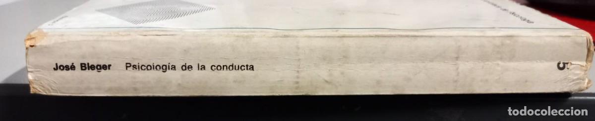 Libros: Psicolog&iacute;a de la conducta. - BLEGER, Jos&eacute;: - Foto 3