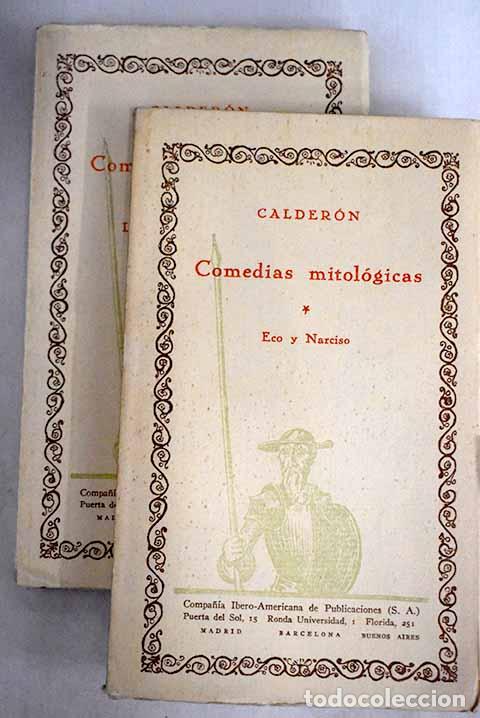 Libros: Comedias mitol&oacute;gicas.- Calder&oacute;n de la Barca, Pedro - Foto 1