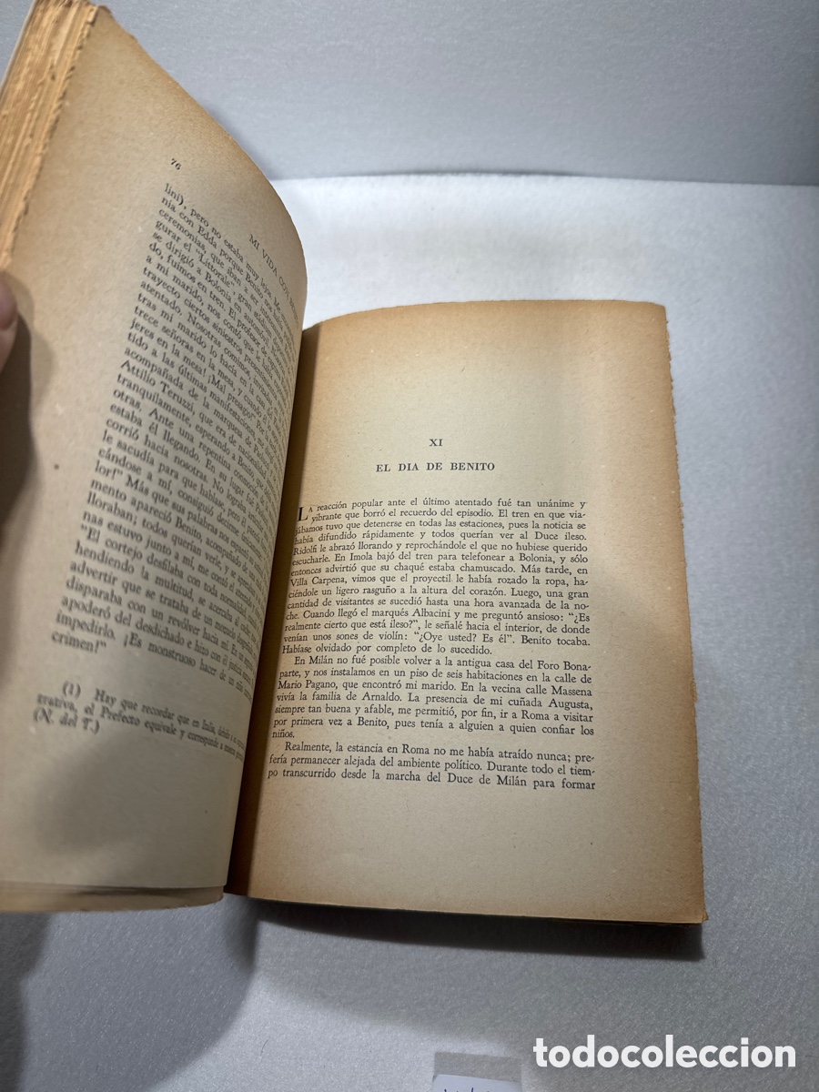Libros: MUSSOLINI, Rachel: - Mi vida con Benito. - Foto 4