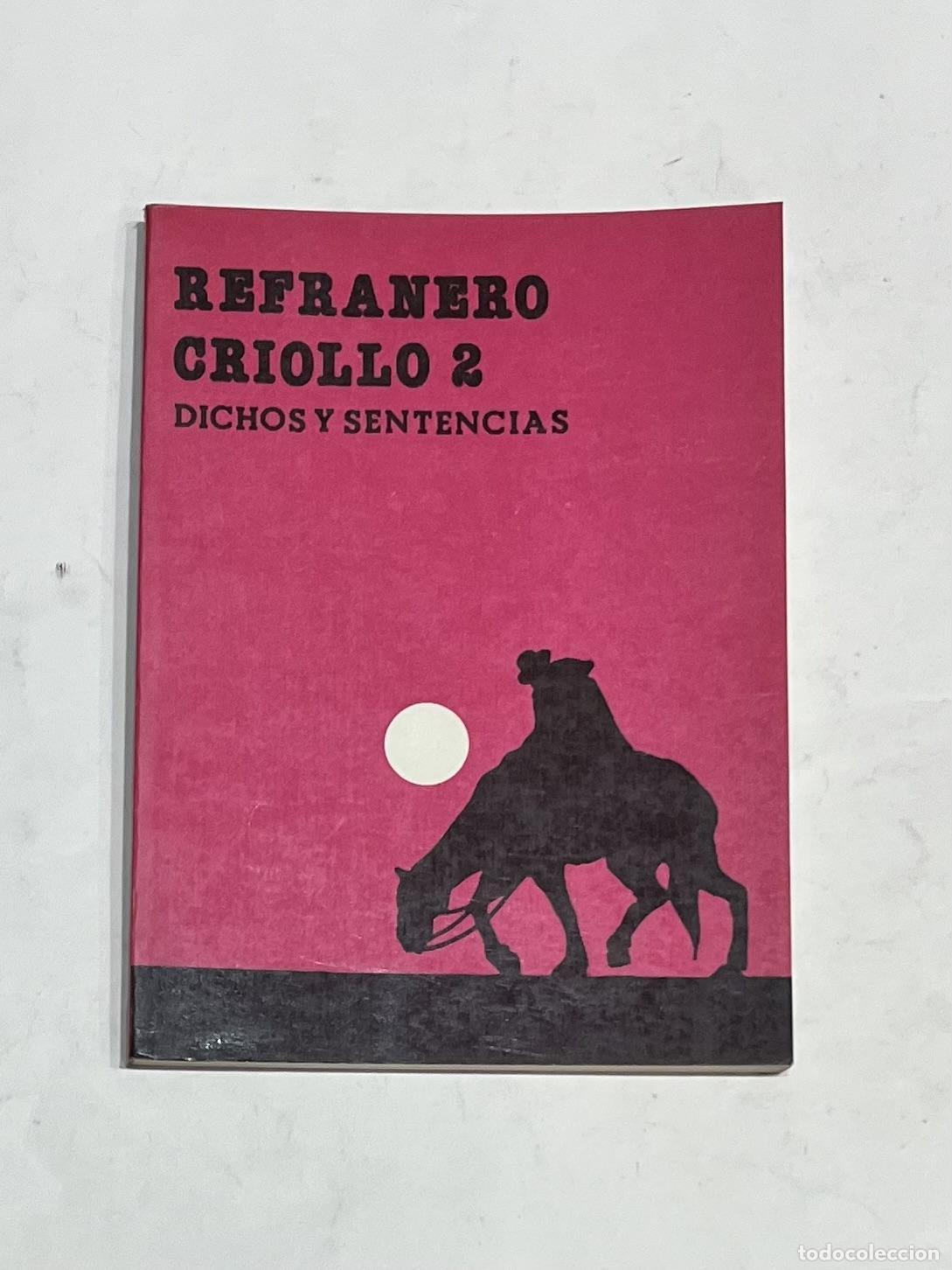 Livres: VV. AA. - Refranero criollo 2.