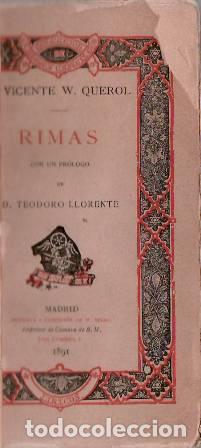 Libros: QUEROL, Vicente W.- - Rimas. - Foto 2