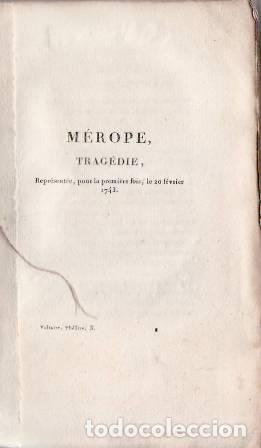 Libros: VOLTAIRE.- - Th&eacute;&acirc;tre de Voltaire. Tomo 3 y 4. - Foto 2