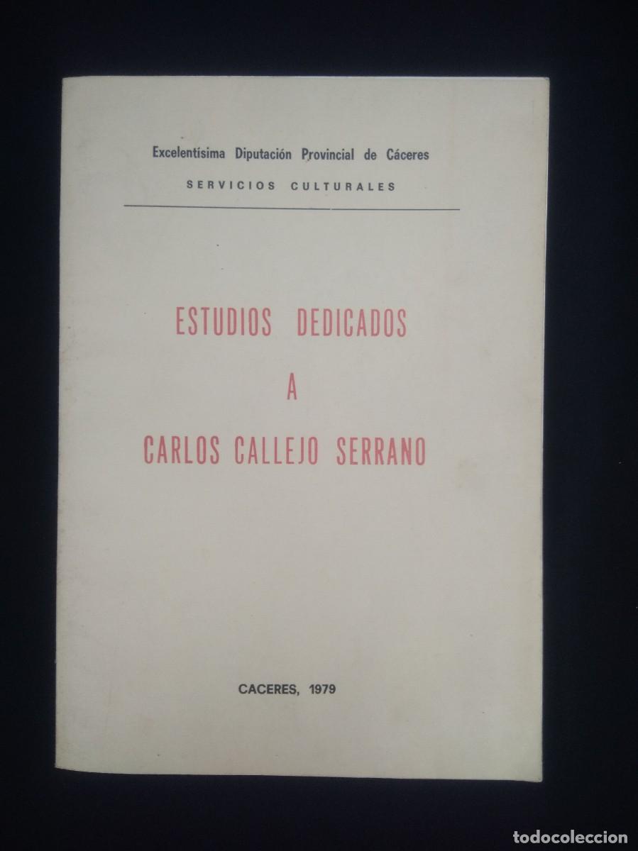 Libros: Libro Estudios Dedicados A Carlos Callejo Serrano - Foto 2