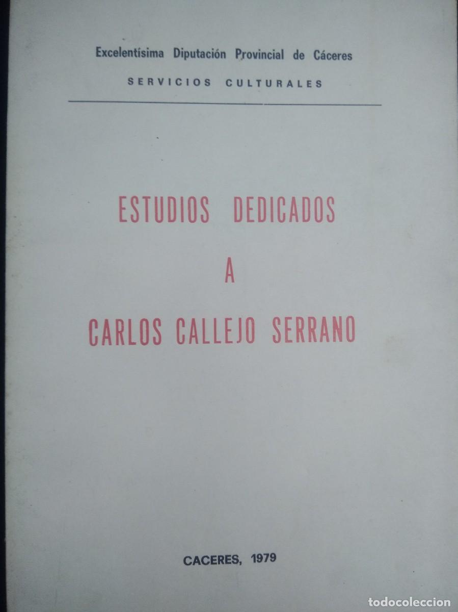Libros: Libro Estudios Dedicados A Carlos Callejo Serrano - Foto 5