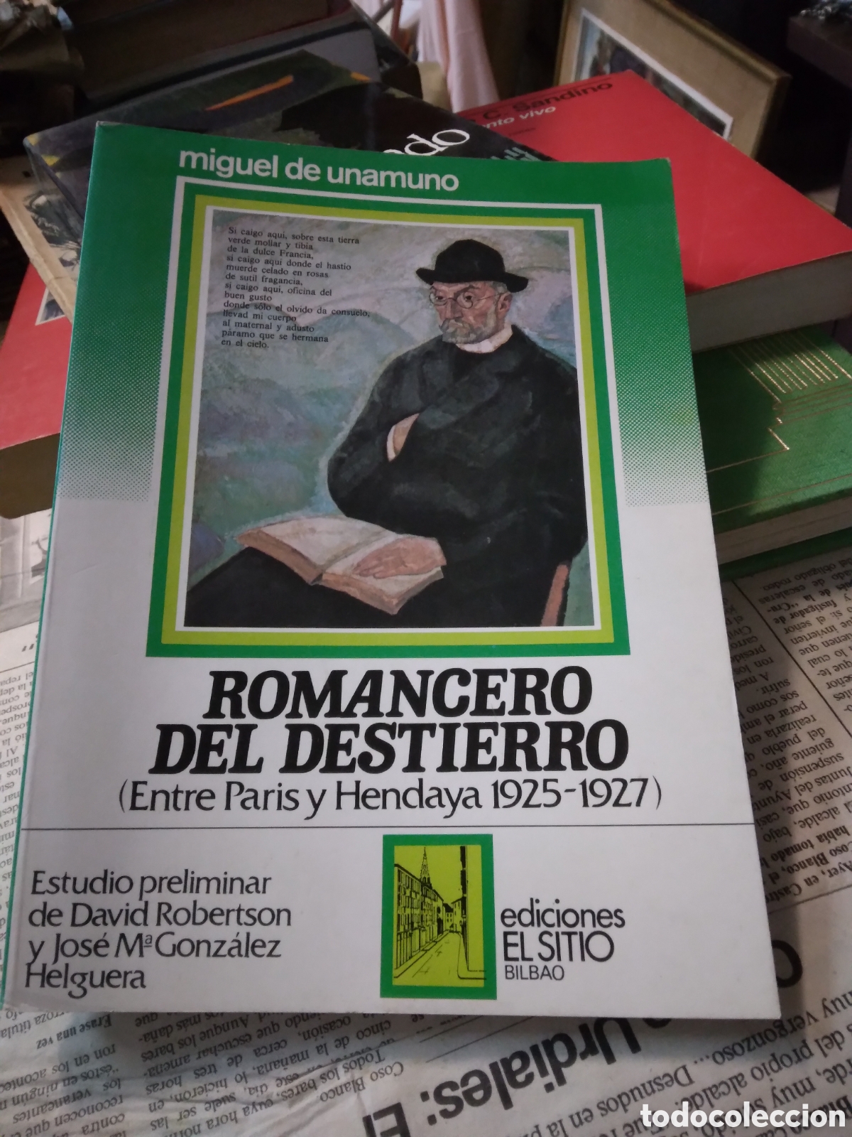 Libros: Miguel de Unamuno, Romanceri del destierro, Ediciones el Sitio - Foto 1