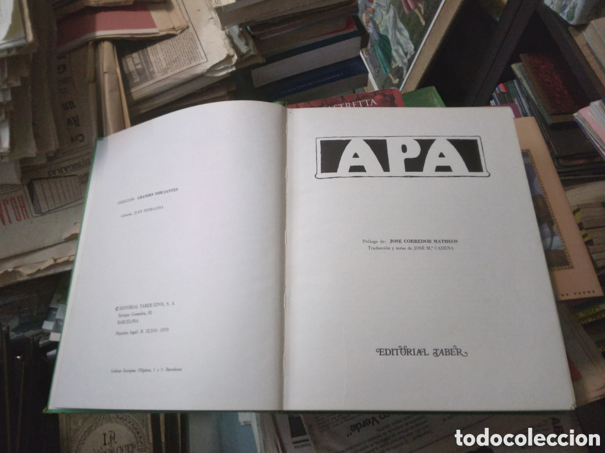 Libros: Apa, Grandes Dibujantes, Editorial Taber, - Foto 2