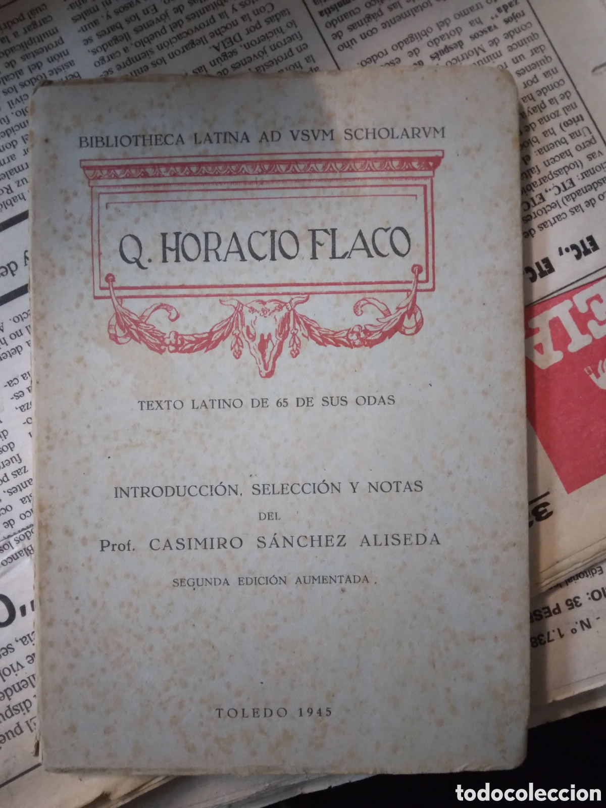 Libros: Horacio Flaco, Toledo 1945 - Foto 1