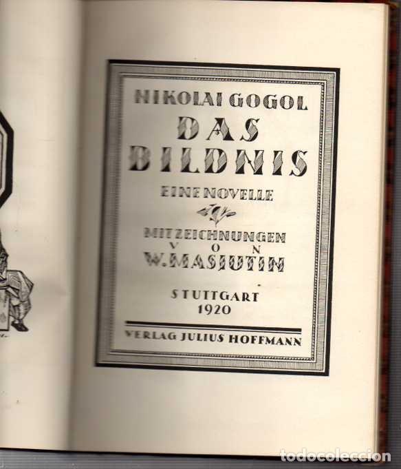 Libros: DAS BILDNIS. EINE NOVELLE. - GOGOL, Nikolai. - Foto 1