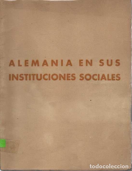 Libros: ALEMANIA EN SUS INSTITUCIONES SOCIALES. - ANONIMO. - Foto 1