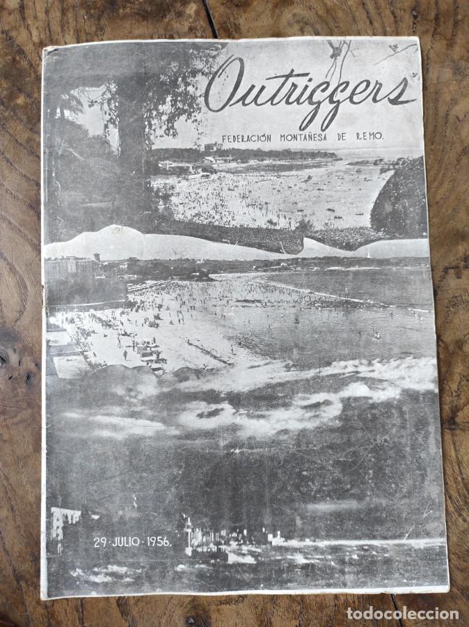 B&uuml;cher: Programa. OUTRIGGERS. Federaci&oacute;n Monta&ntilde;esa de Remo. Santander 29 julio 1956 -