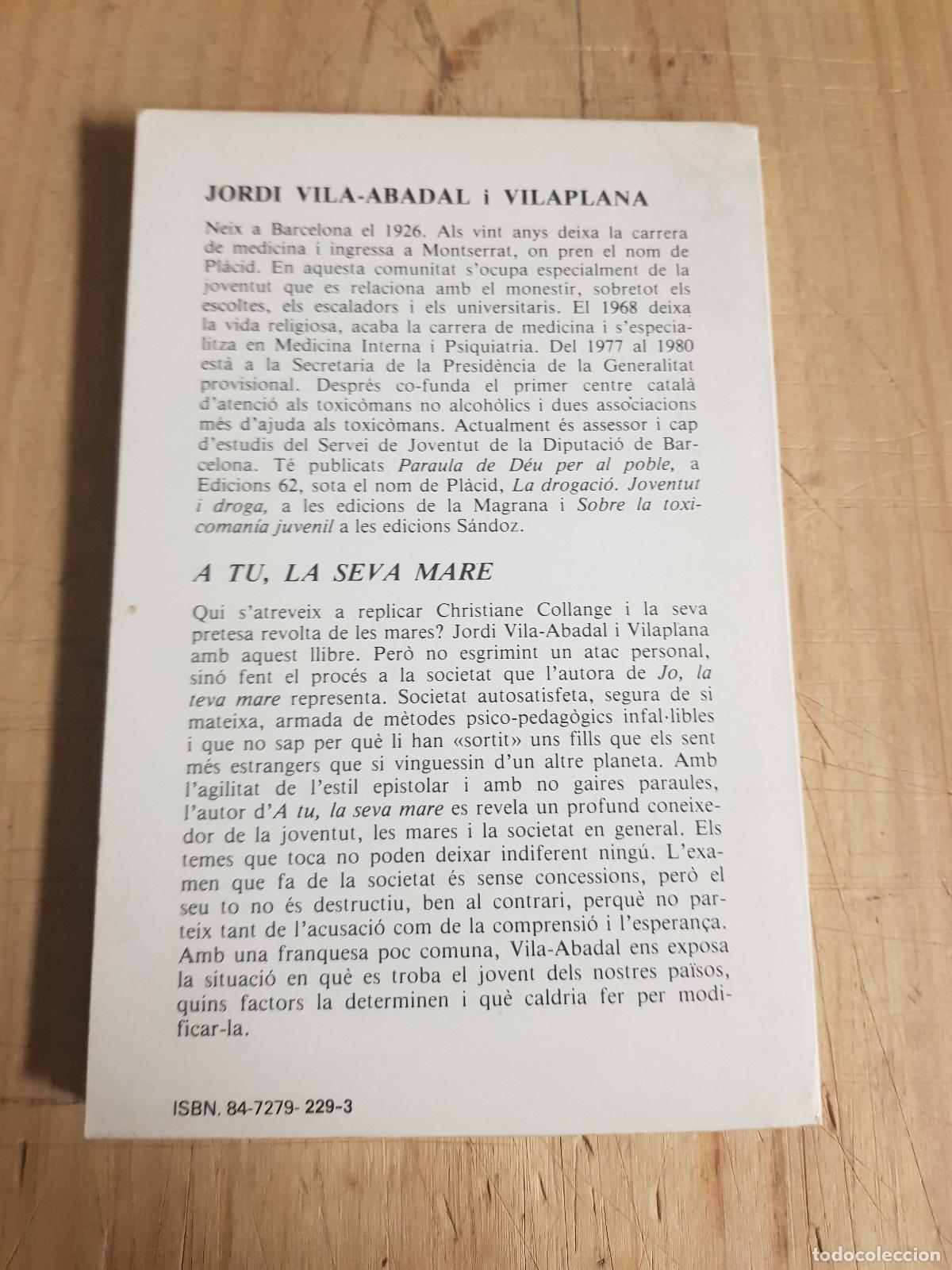 Libros: A tu, la seva mare - Jordi Vila-Abadal - Foto 2