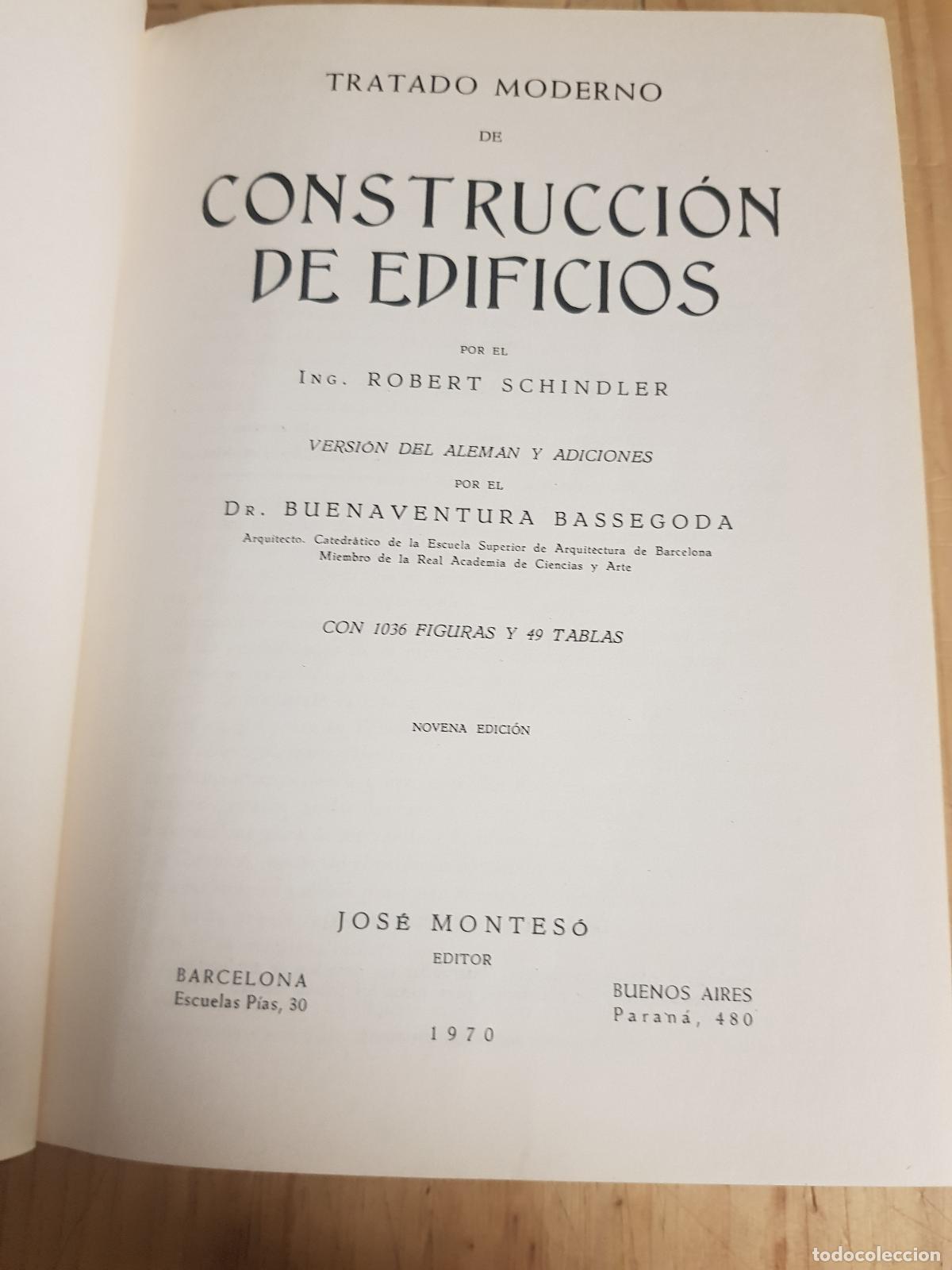 Libros: Tratado moderno de construcci&oacute;n de edificios - Robert Schindler - Foto 6