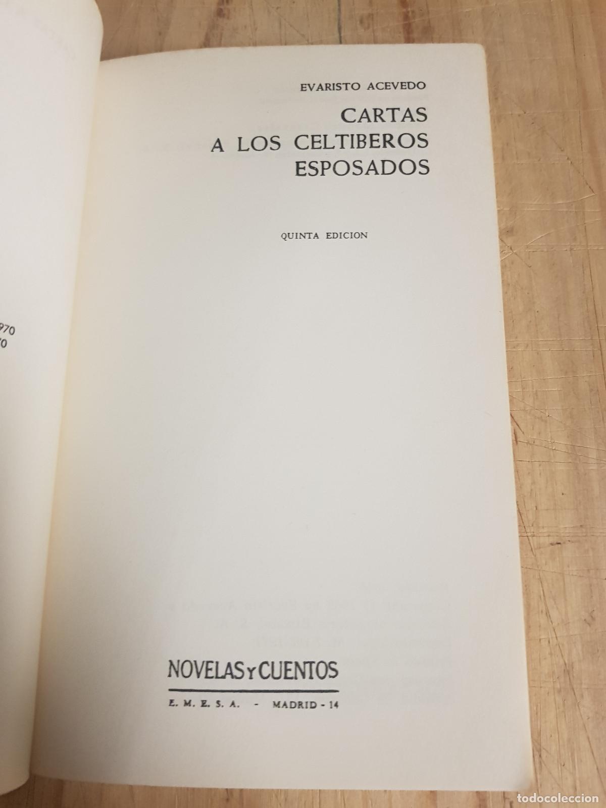 Libros: Cartas a los celtiberos esposados - Evaristo Acevedo - Foto 3