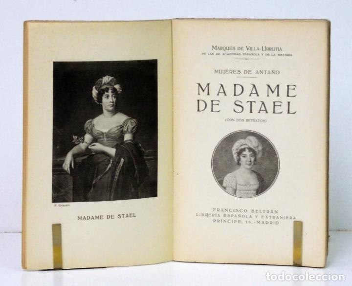 Libros: VILLA-URRUTIA (Marqu&eacute;s de). Madame de Stael - Foto 2