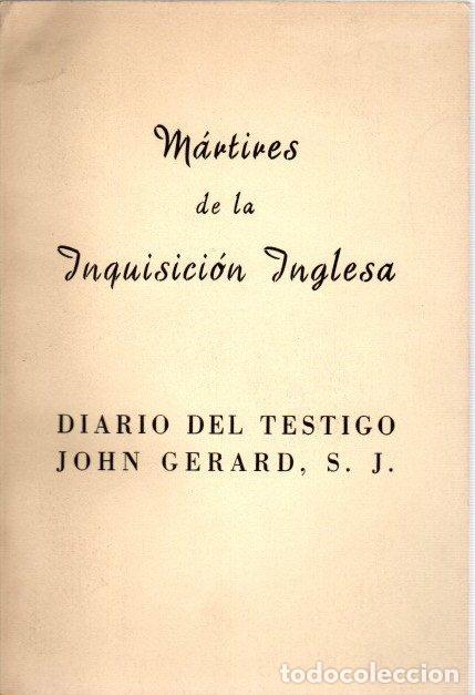 Libros: M&aacute;rtires de la Inquisici&oacute;n Inglesa - Gerard, John - Foto 1