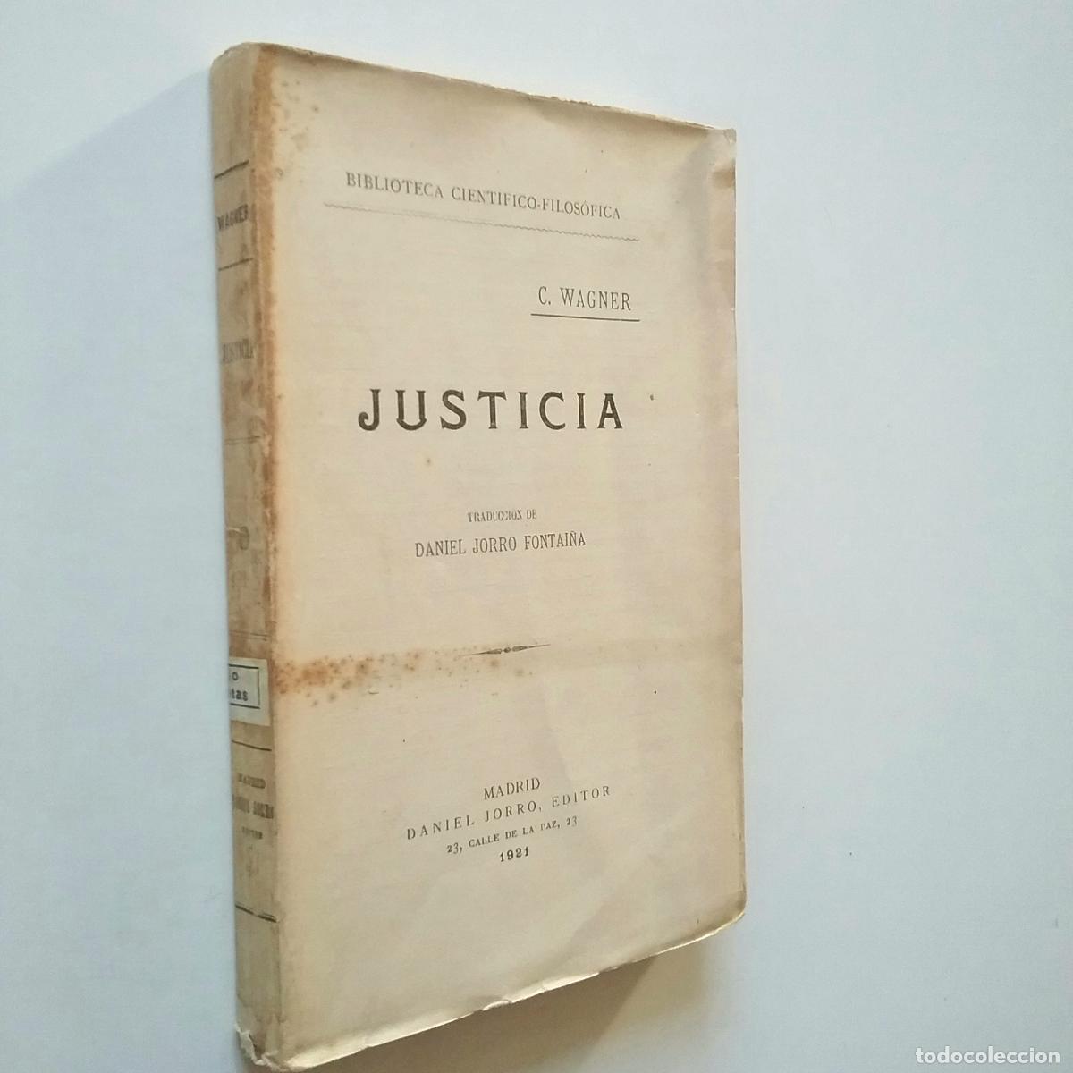 Libros: C. Wagner - Justicia - Foto 1
