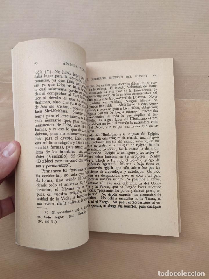Libros: EL GOBIERNO INTERNO DEL MUNDO - &rdquo;BESANT, ANNIE&rdquo; - Foto 2