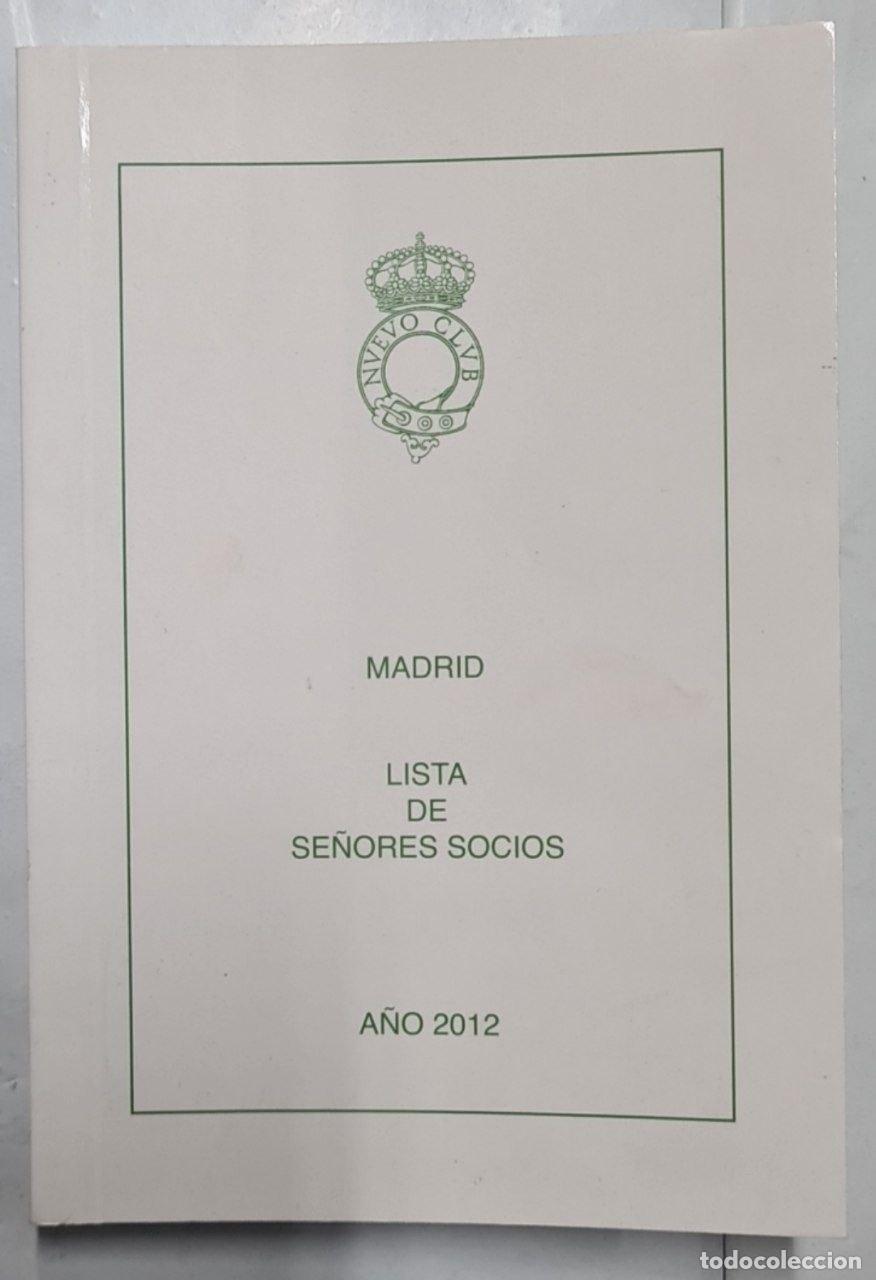 Libros: LISTA DE SE&Ntilde;ORES SOCIOS A&Ntilde;O 2012 - Foto 1