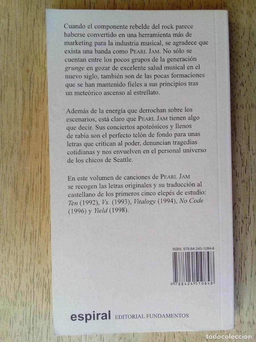 Libros: Pearl Jam. Canciones - Foto 2