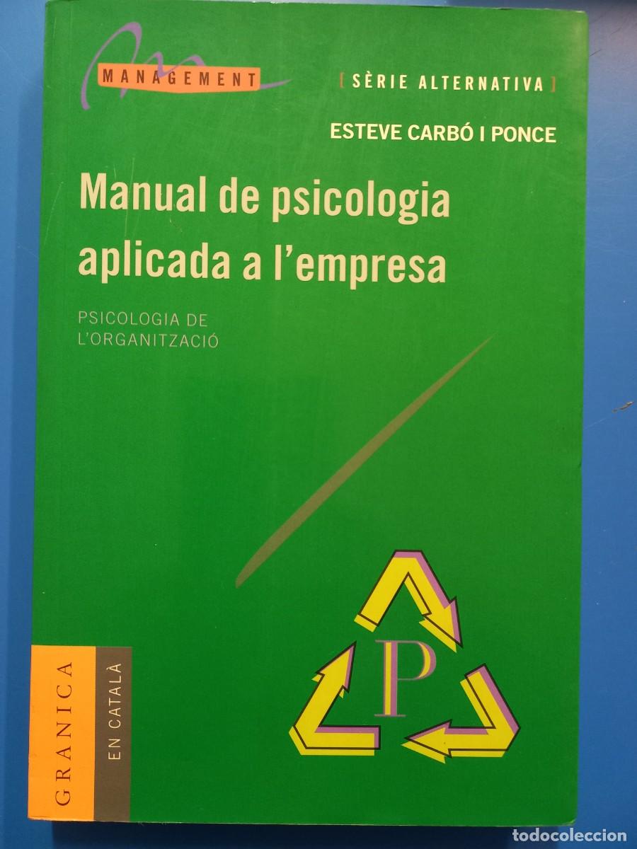 Libros: MANUAL DE PSICOLOGIA APLICADA A LEMPRESA / EN CATALA - Foto 1