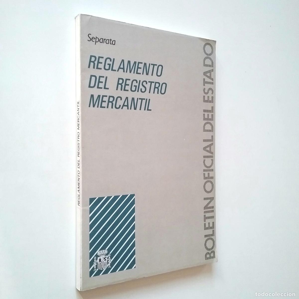 Libros: Reglamento del registro mercantil. Separata - Foto 1