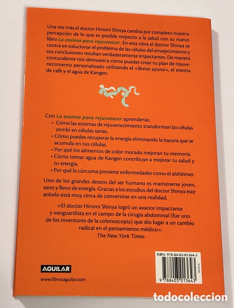 Libros: LA ENZIMA PARA REJUVENECER. HIROMI SHINYA - Foto 2