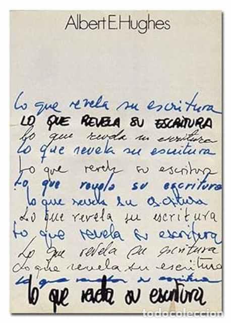 Libros: Lo que revela su escritura - Albert. E. Hughes - Foto 1