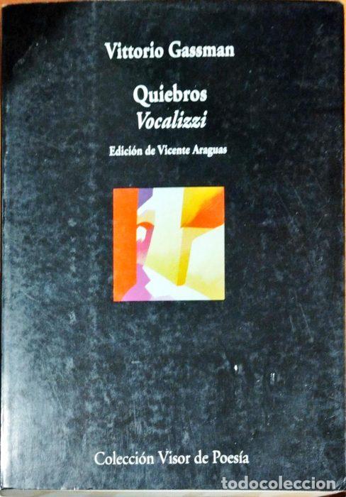 Libros: Quiebros -Vocalizzi ( Biling&uuml;e ) - GASSMAN, VITTORIO - Foto 1