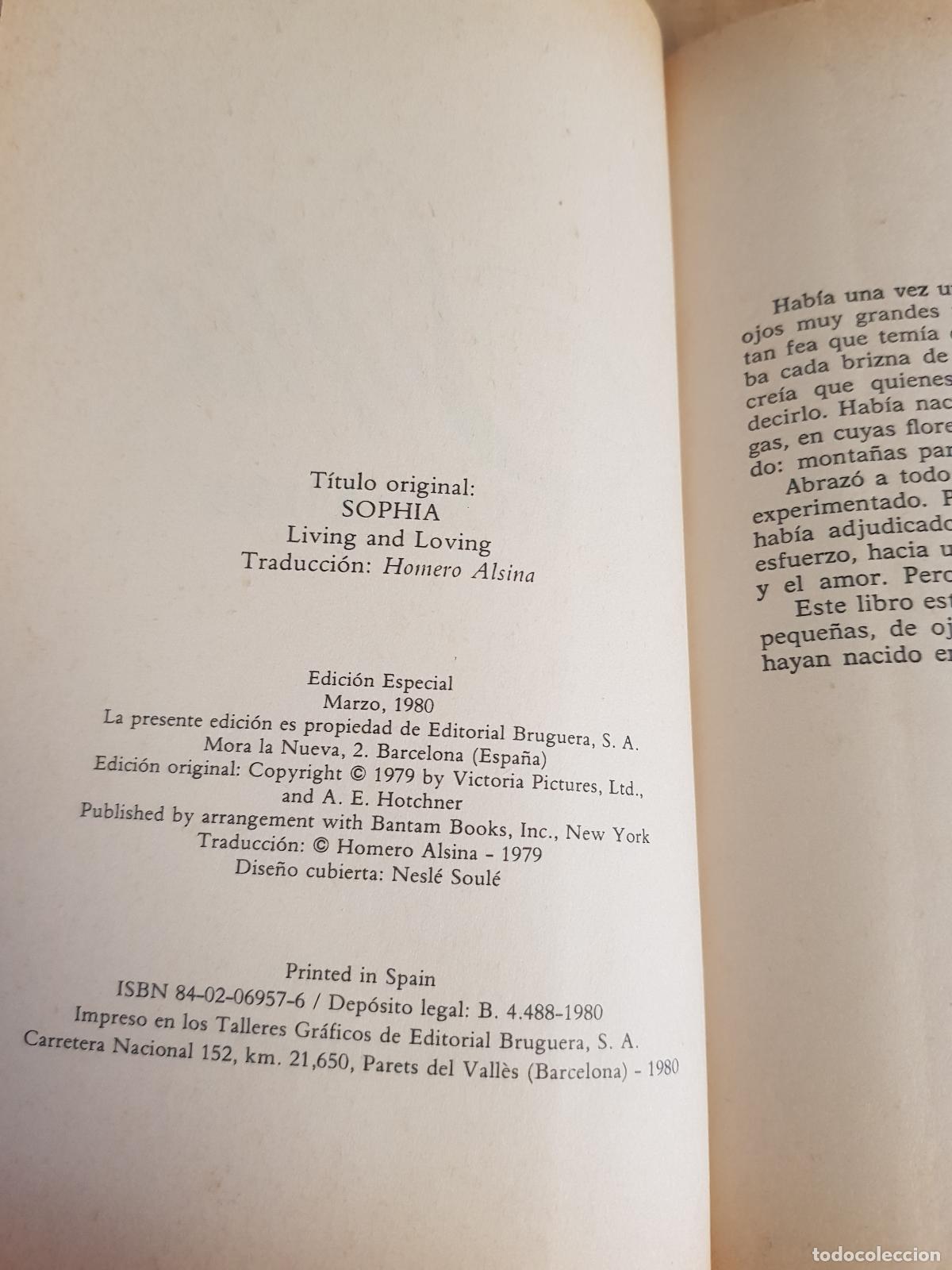 Libros: Sof&iacute;a. Vivir y amar - A. E. Hotchner - Foto 4