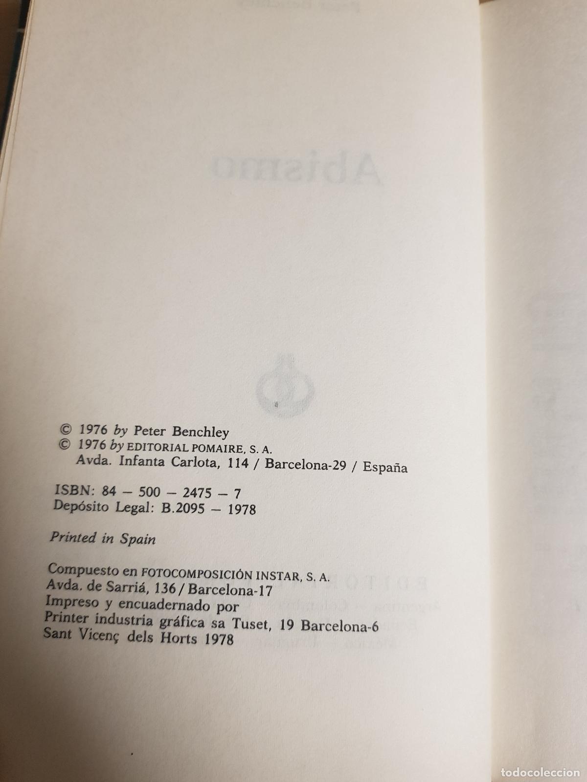 Libros: Abismo - Peter Benchley - Foto 5