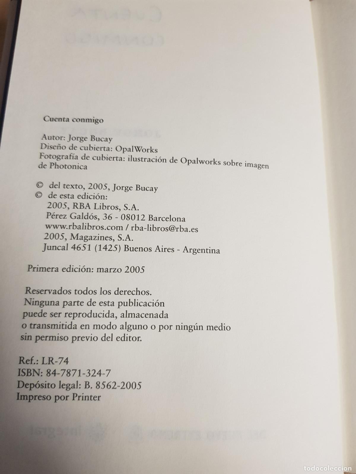 Libros: Cuenta conmigo - Jorge Bucay - Foto 4