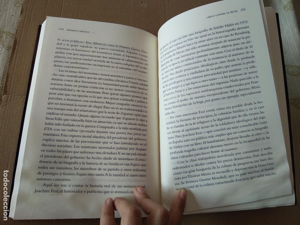 Libros: LIBRO LIBELO CONTRA LA SECTA DE HERMANN TERTSCH LA ESFERA DE LOS LIBROS A&Ntilde;O 2010 - Foto 3