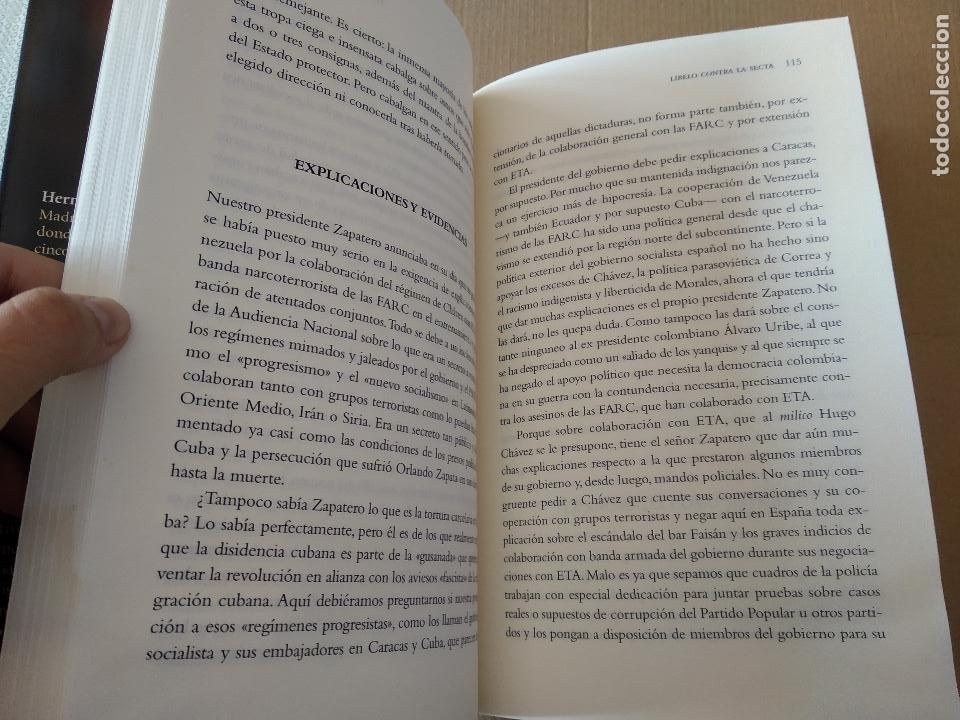 Libros: LIBRO LIBELO CONTRA LA SECTA DE HERMANN TERTSCH LA ESFERA DE LOS LIBROS A&Ntilde;O 2010 - Foto 4