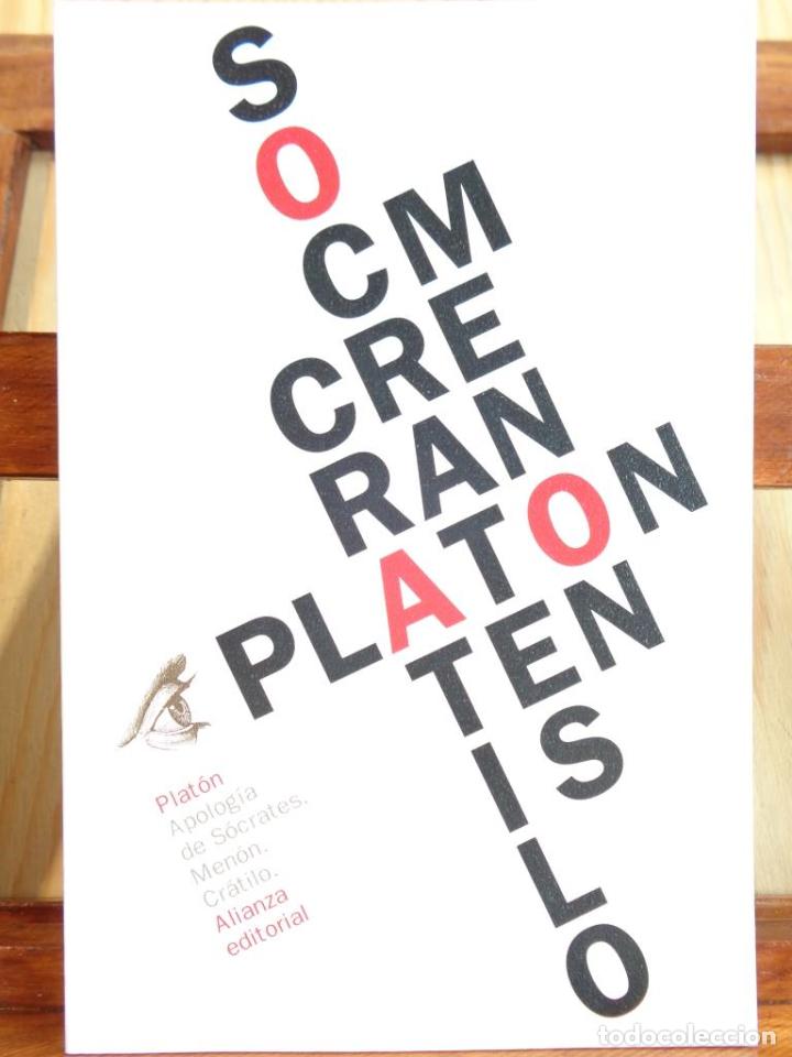 Libros: APOLOG&Iacute;A DE S&Oacute;CRATES / MEN&Oacute;N / CR&Aacute;TILO - PLAT&Oacute;N - Foto 1